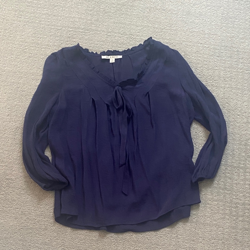 Zac and Rachael Deep Blue Blouse